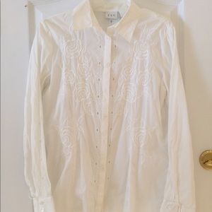 Ladies 100% cotton cut work shirt